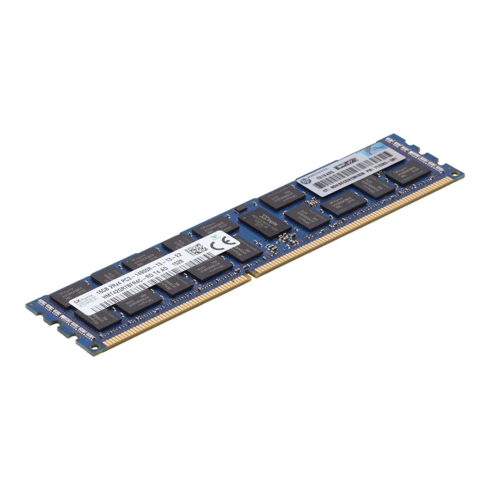 HPE 16GB 2Rx4 PC3-14900R DDR3 RDIMM 712383-081 HMT42GR7BFR4C-RD Server RAM