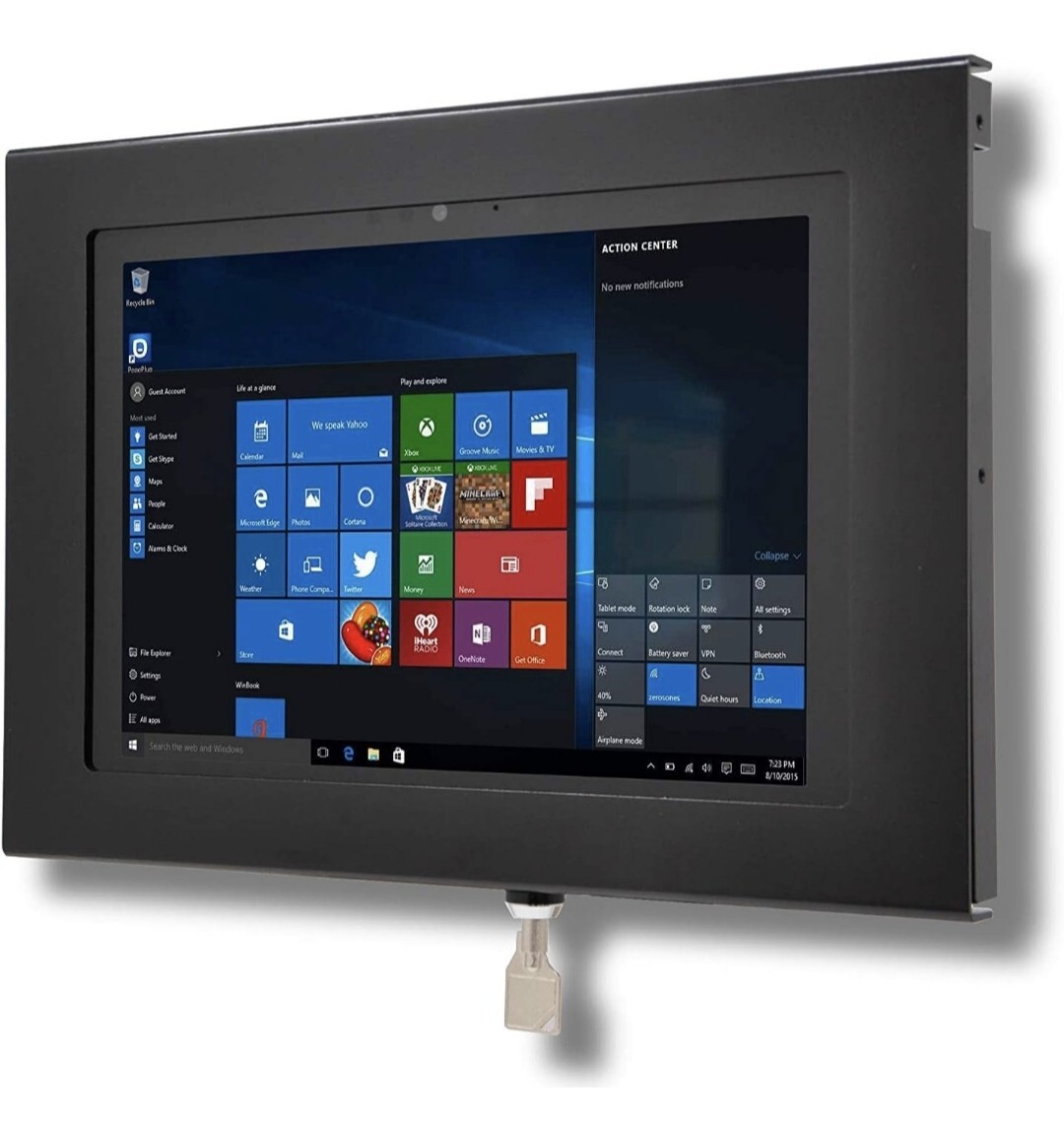 Locking Anti-Theft Metal Case for Microsoft Go 1/2/3/4 Tablet for Kiosk...