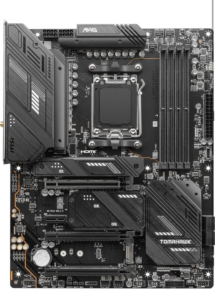 MSI MAG X670E Tomahawk WiFi Gaming Motherboard (AMD Ryzen 9000/8000/7000