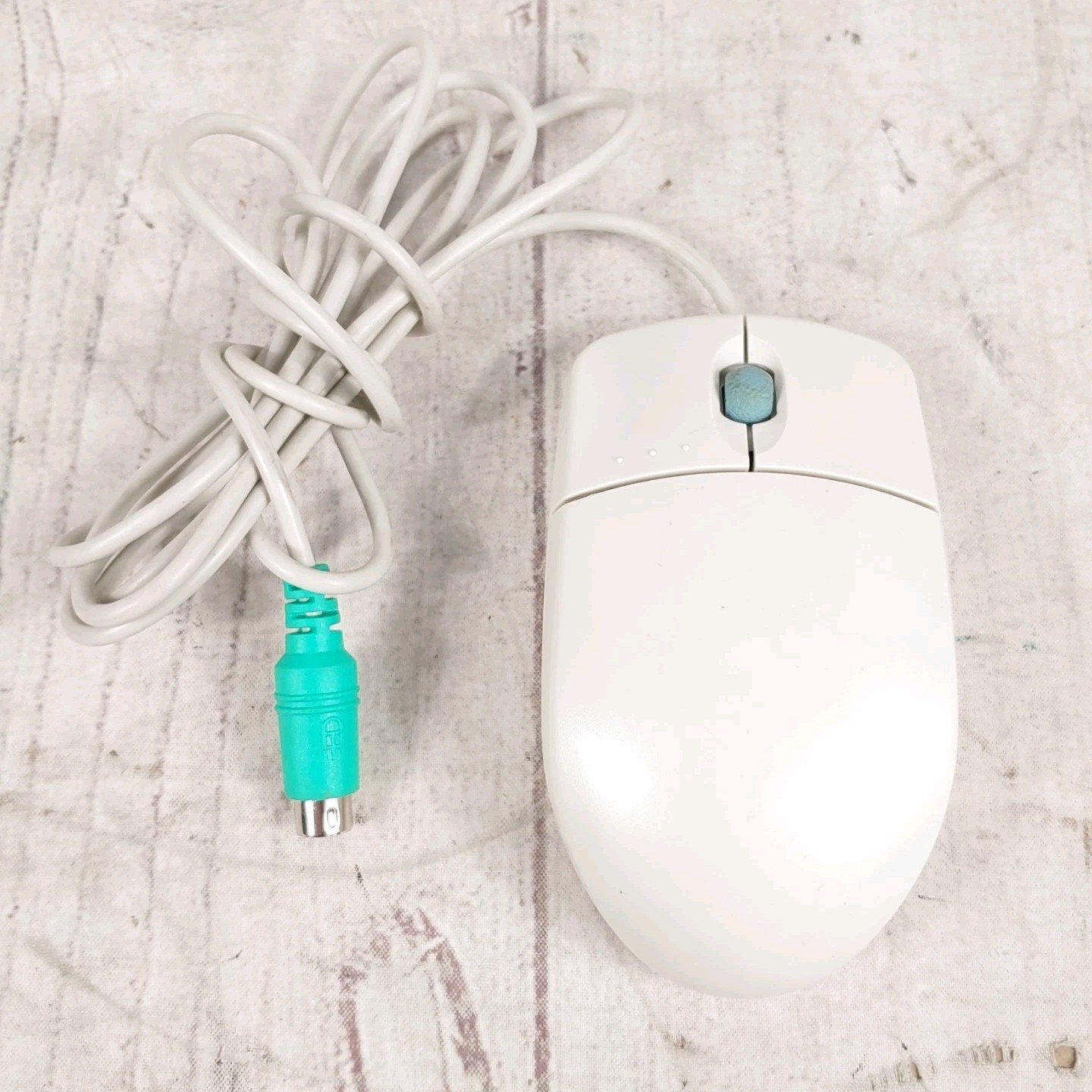 Vintage Mitsumi ECM-S5002 Ball Mouse - Scroll PS/2 Wired Serial Interface
