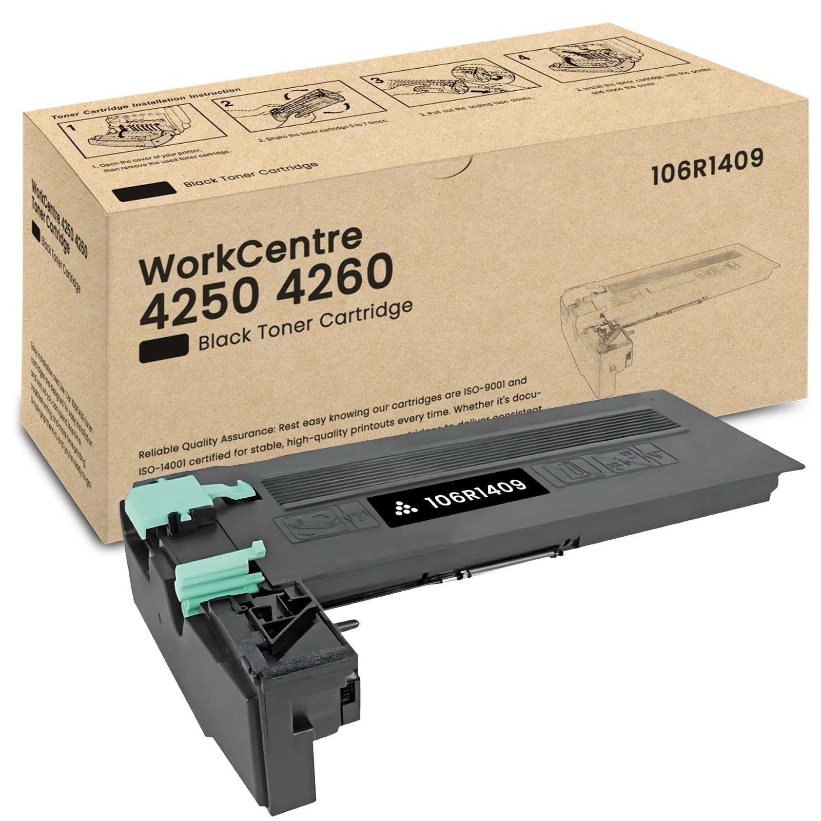 Xerox WorkCentre 4250 4260 Toner 106R01409 High Yield Black 1 Pack