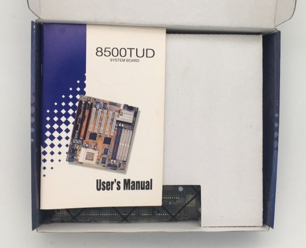 Motherboard, 8500tud at, 3x isa, 5x pci, box and accessories