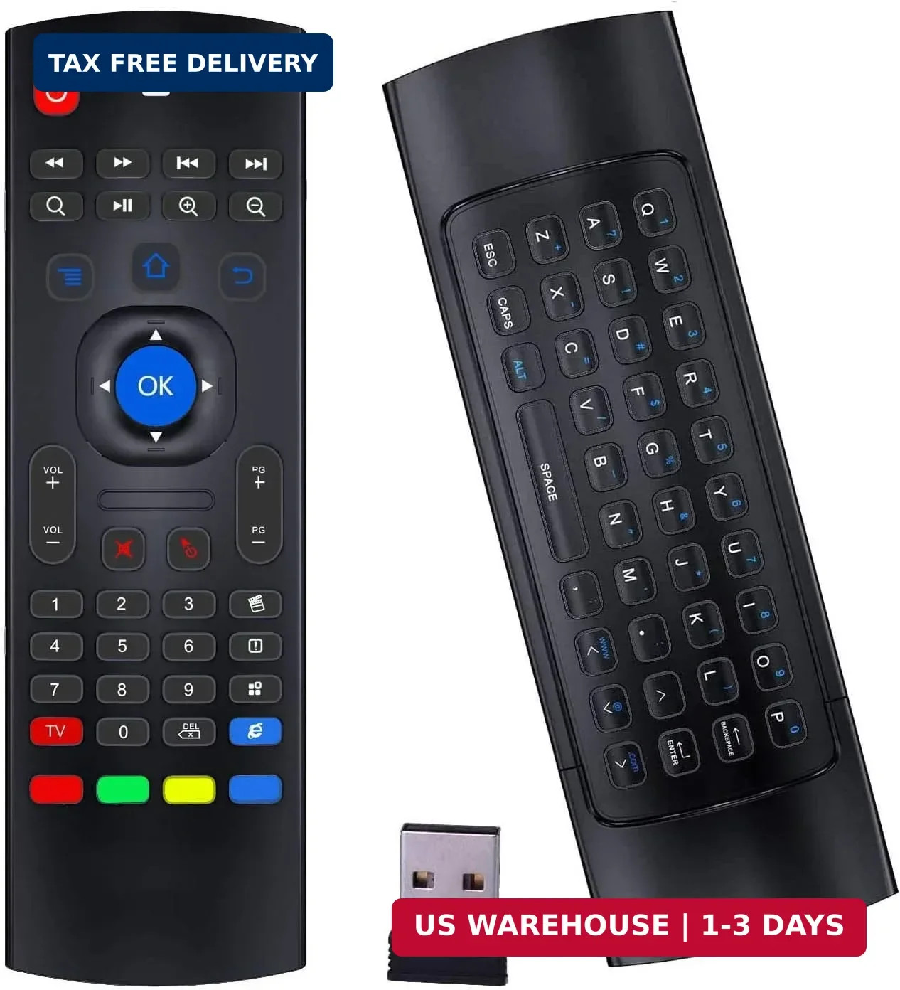 MX3 Pro 2.4G Air Mouse Keyboard, Universal IR Remote for Smart TV, Android.