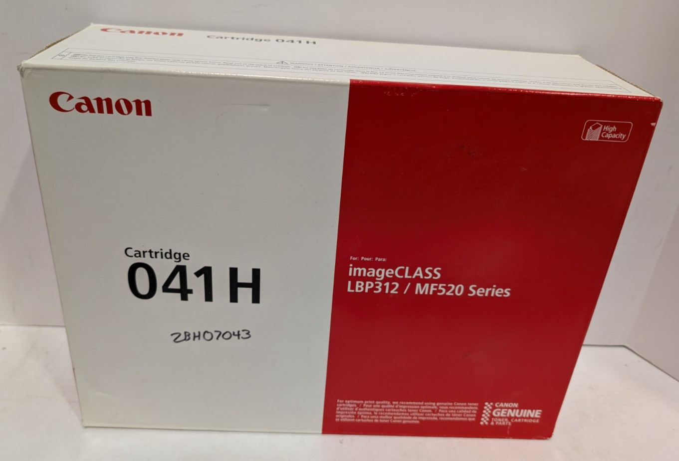 Canon Genuine 041H High Capacity Black Toner Cartridge LBP312