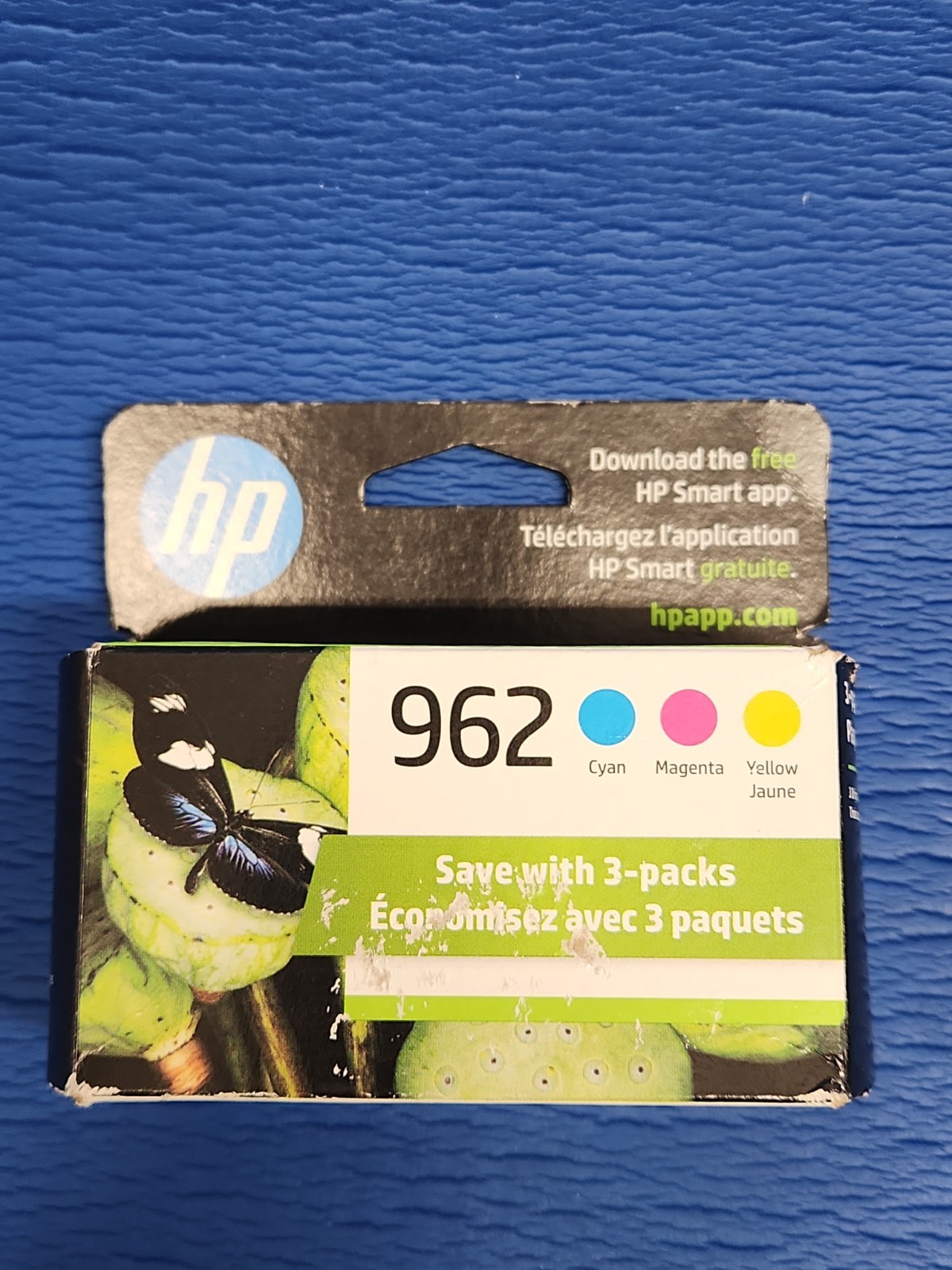 Genuine HP 962 Ink Cartridges Color 3-Pack CMY New Sealed Exp AUG 2026 OEM