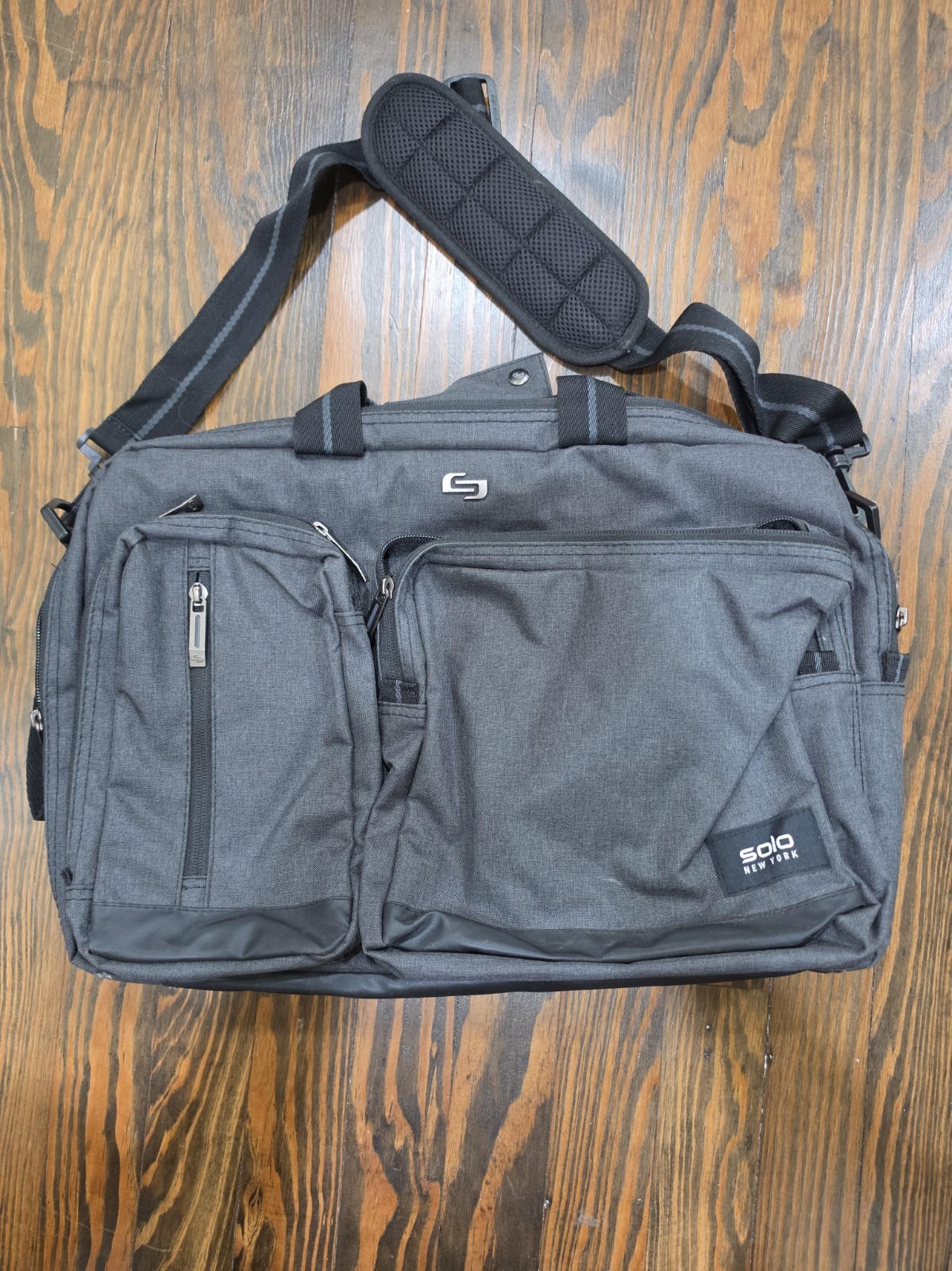 Solo New York NY Brand Urban Hybrid Briefcase Backpack Travel Work 16" Bag