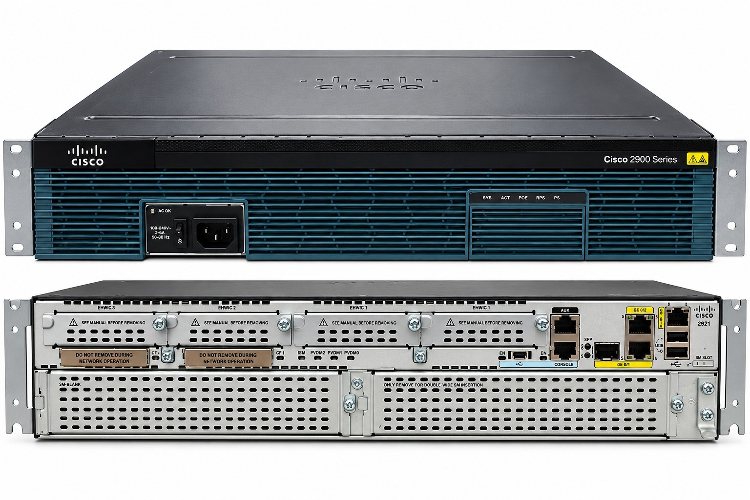 Cisco CISCO2921/K9 2921 2900 Series Integrated Services Router ISR 3Port Gigabit