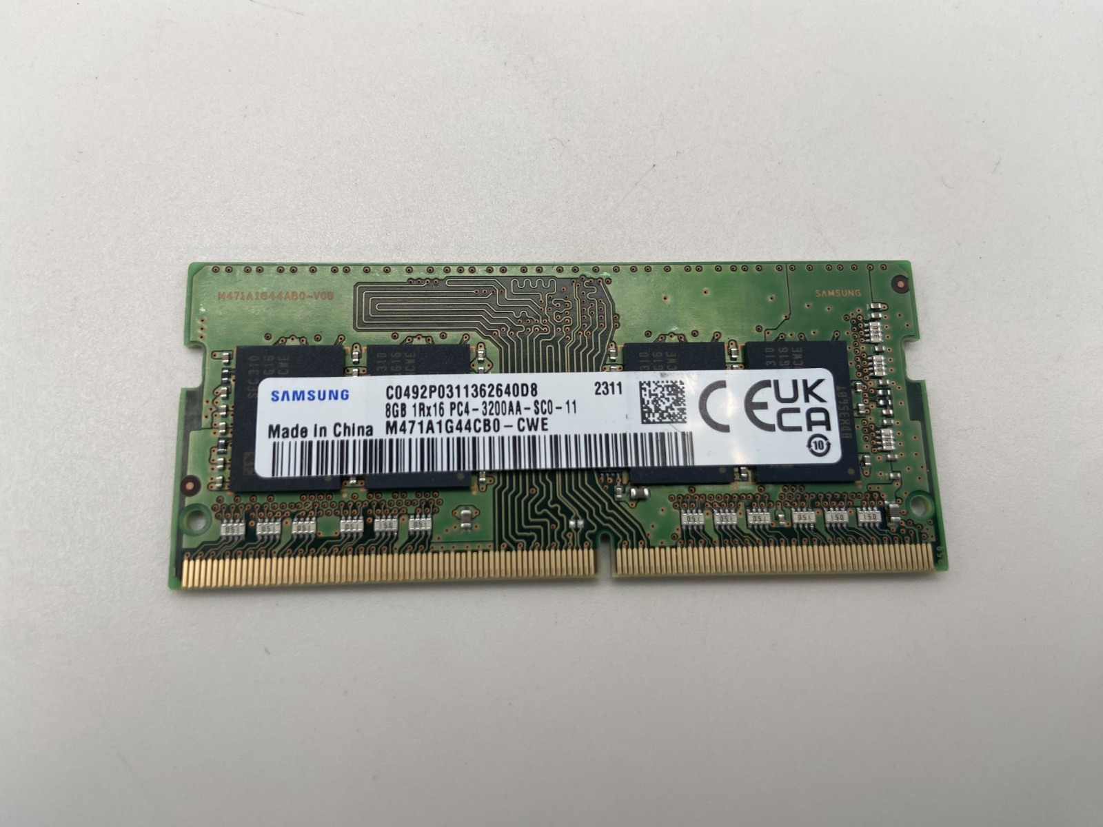 Samsung 8GB (1x8GB) 3200MHz M471A1G44CB0-CWE 1Rx16 PC4-3200AA SODIMM Laptop RAM
