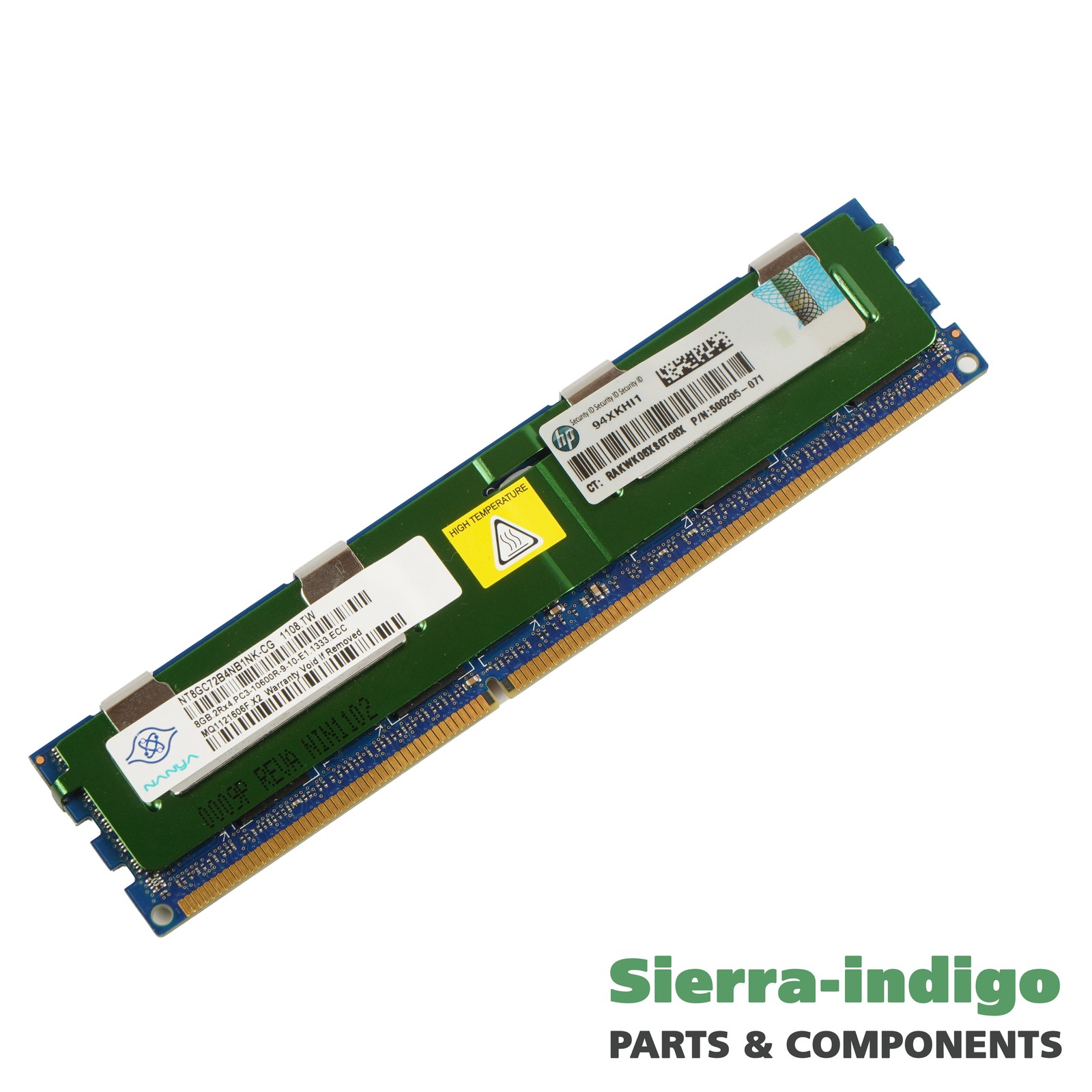 Nanya NT8GC72B4NB1NK-CG PC3-10600R-9-10-E1 1Rx4 Server Memory RAM
