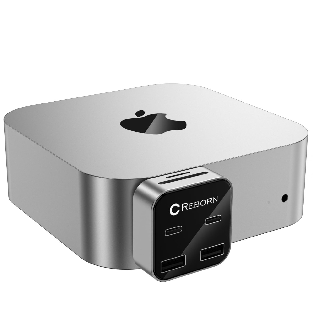 Mac mini M4 Dock | 6-Port Mac mini Hub with Dual 10Gbps Adapters, 2 * 10G USB-C,