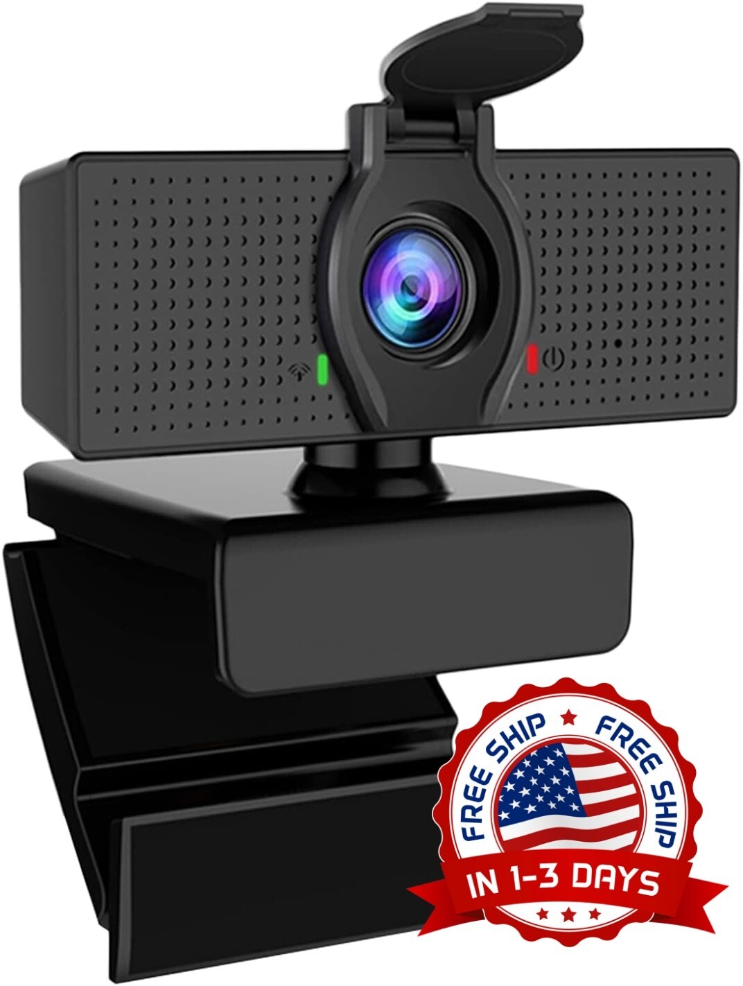 Cámara web 1080P con micrófono, FOV ajustable, zoom, control de software. NUEVO