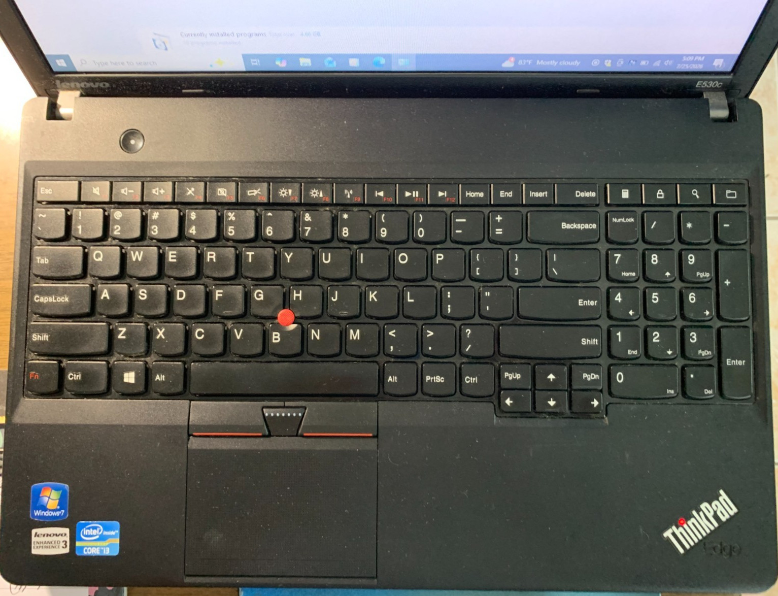 Lenovo Thinkpad E530c Laptop - Good Screen - Intel i3-2328M -4 GB 320G HD WIN 10