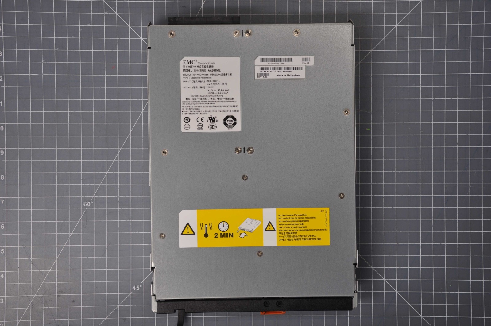 EMC VNXE3100 533W Power Supply Grade A 071000537