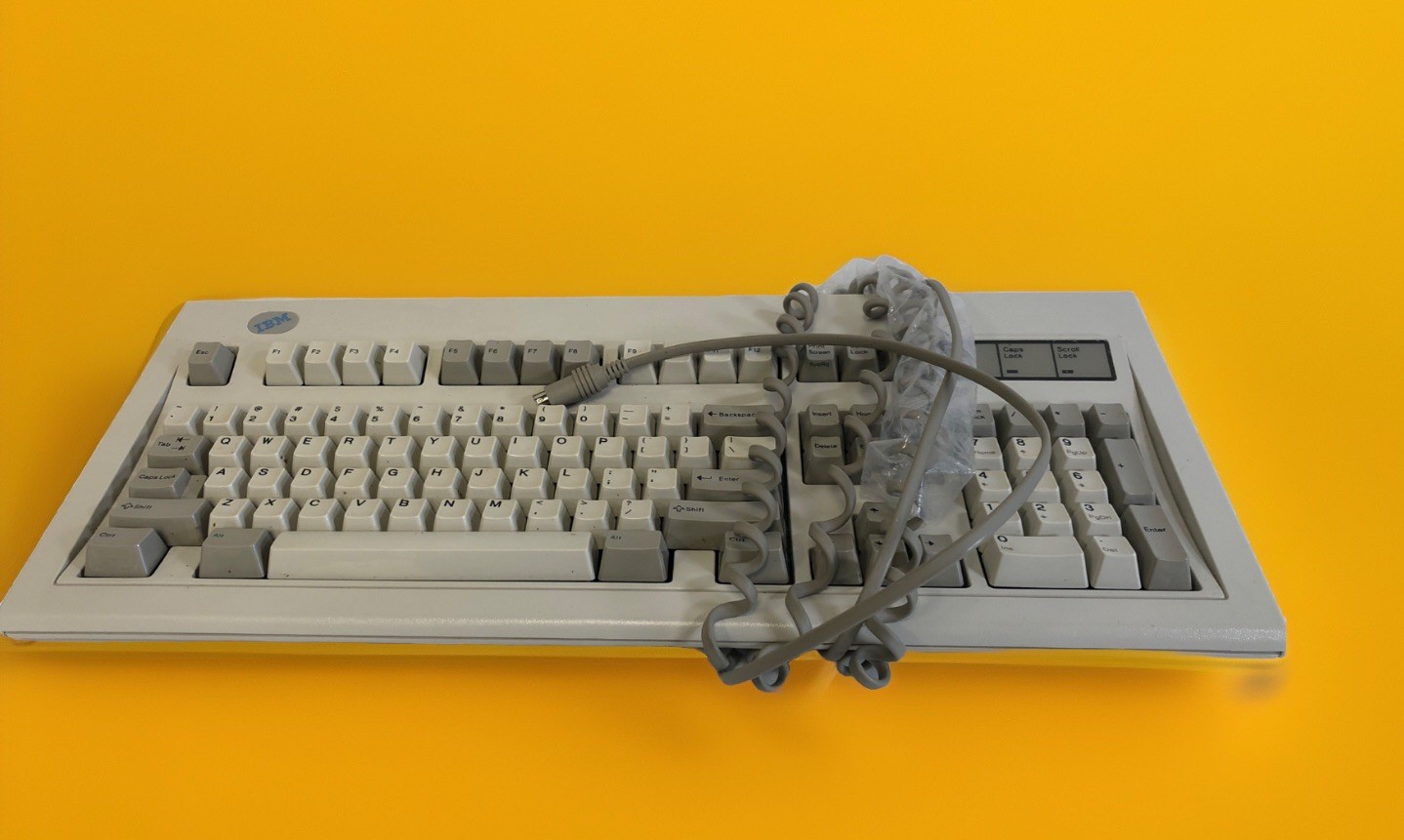VTG IBM Model M Keyboard Clicky Keys + Cable | Damaged Wire