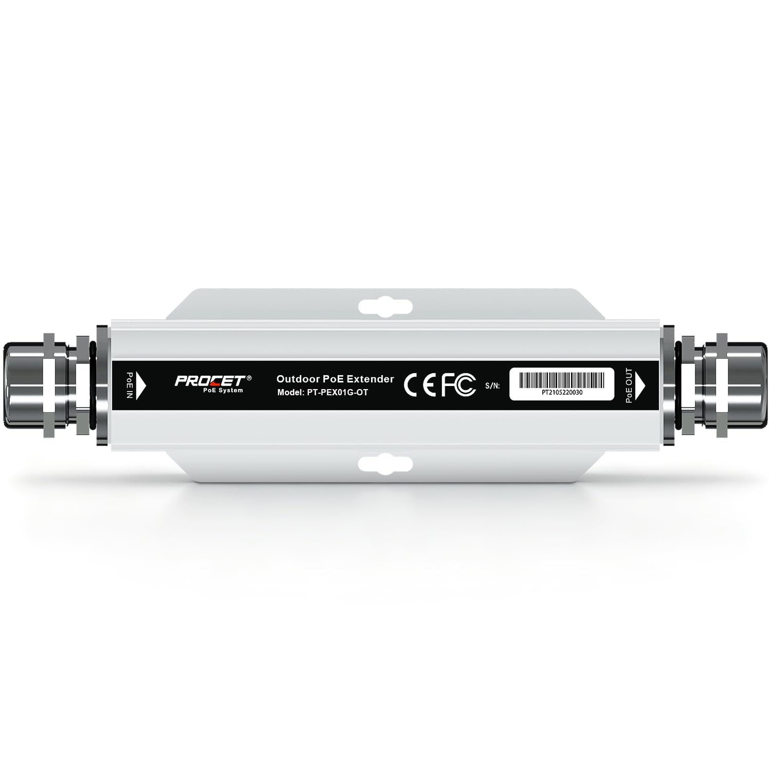 PROCET Gigabit PoE Extender Outdoor 30W PoE+ Passthrough, 328FT Repeat, 6KV S...