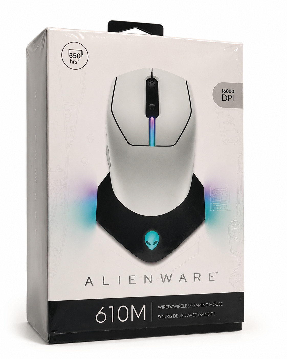 Alienware Wired/Wireless Gaming Mouse AW610M - 16000 DPI Lunar Light - NEW