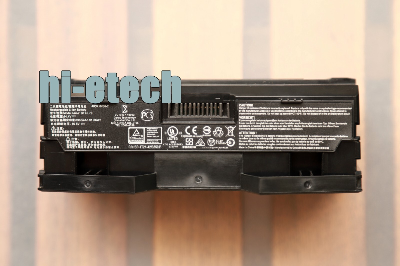New Genuine 91.66Wh BTY-L79 Battery for MSI HTCVIVE VR One 7RE-231CN 4ICR19/66-2