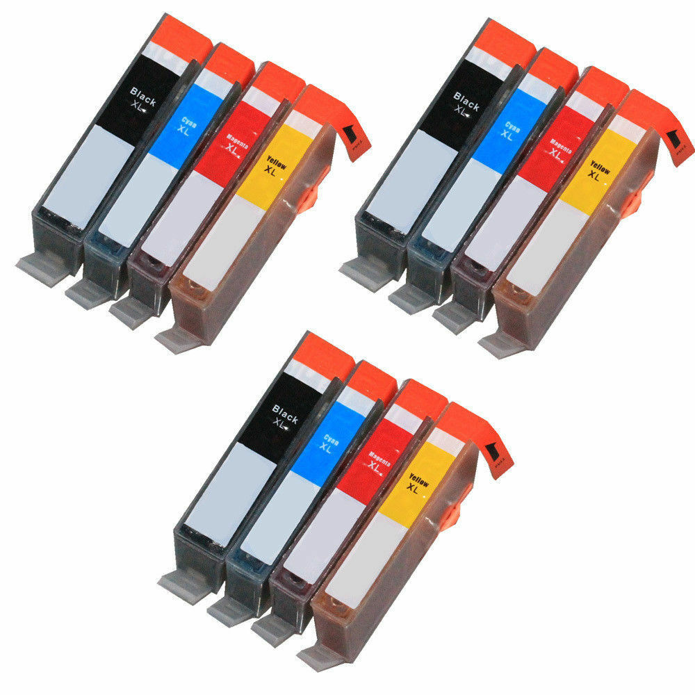 12 PK New Ink Set + latest chip for 564XL Photosmart Printer 5510 5515 5512 5514