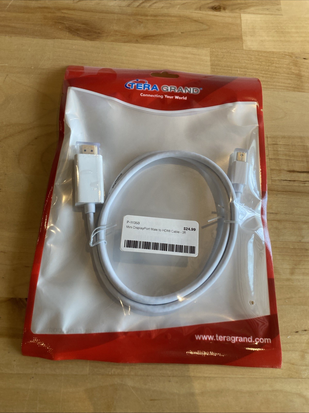 Tera Grand Mini DisplayPort To HDMI Male To Male 3ft