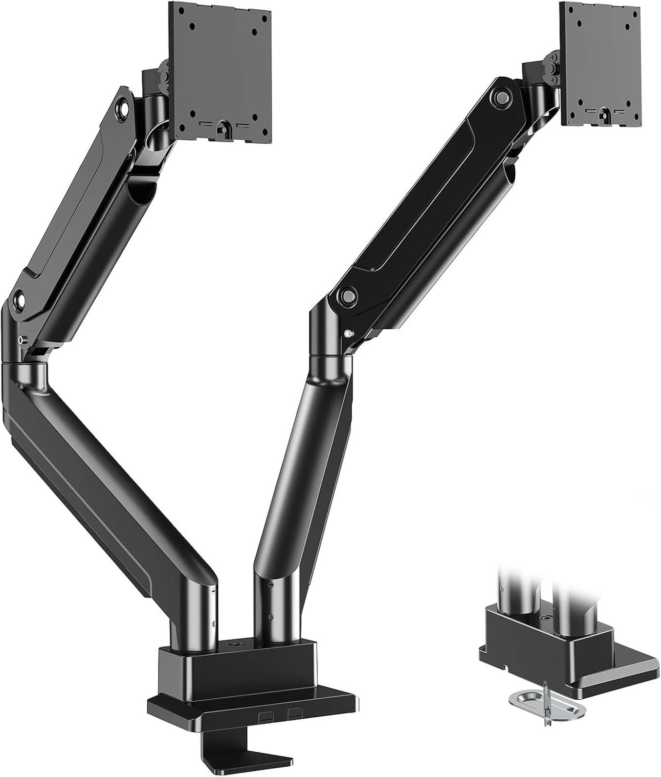 Dual Monitor Arm Heavy Duty for Ultrawide Screens up to 49 Inches VESA Mount