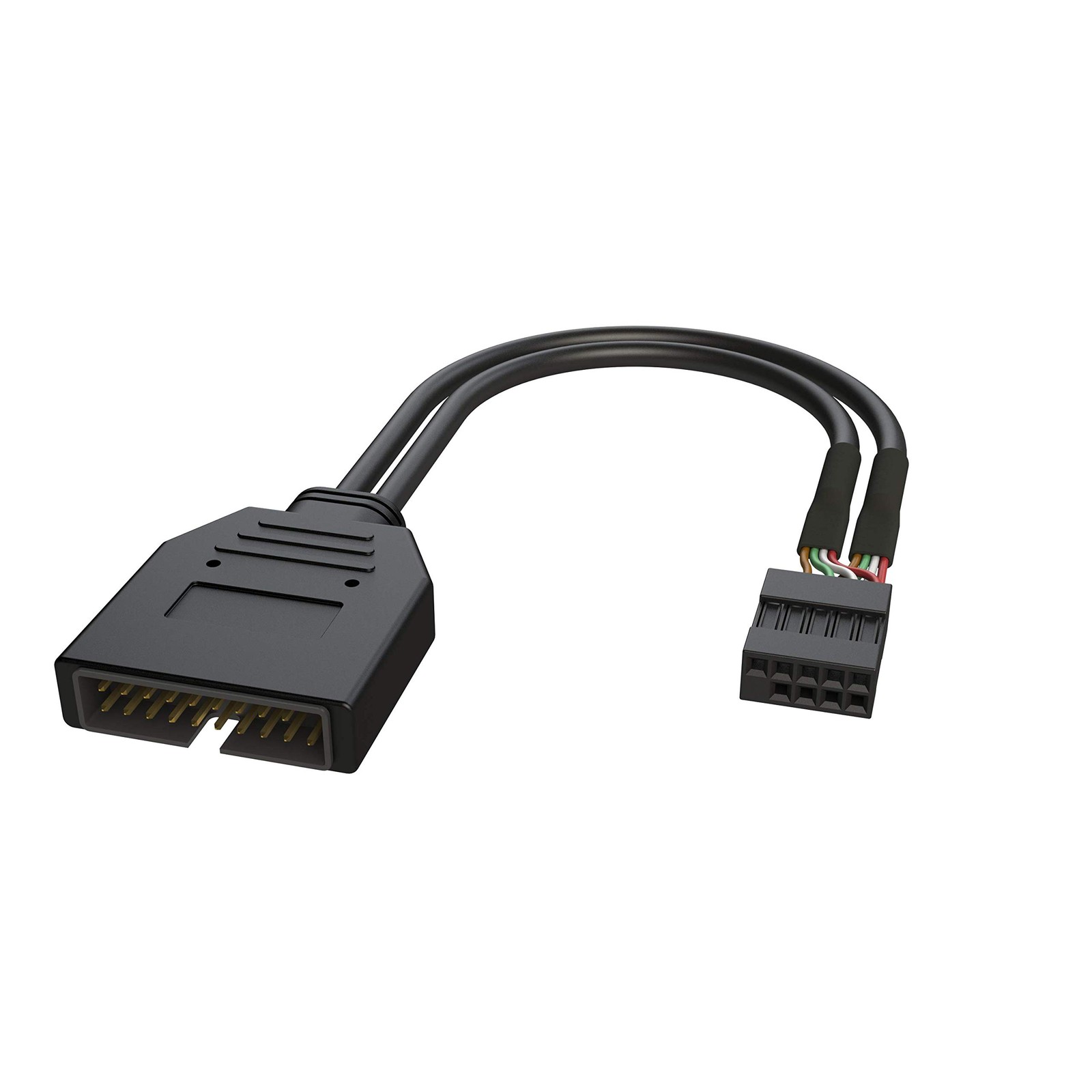 USB 2.0 to USB 3.0/3.1 Upgrade Adapter, Noise Reduction, Shielded, 26 Cm, Backed