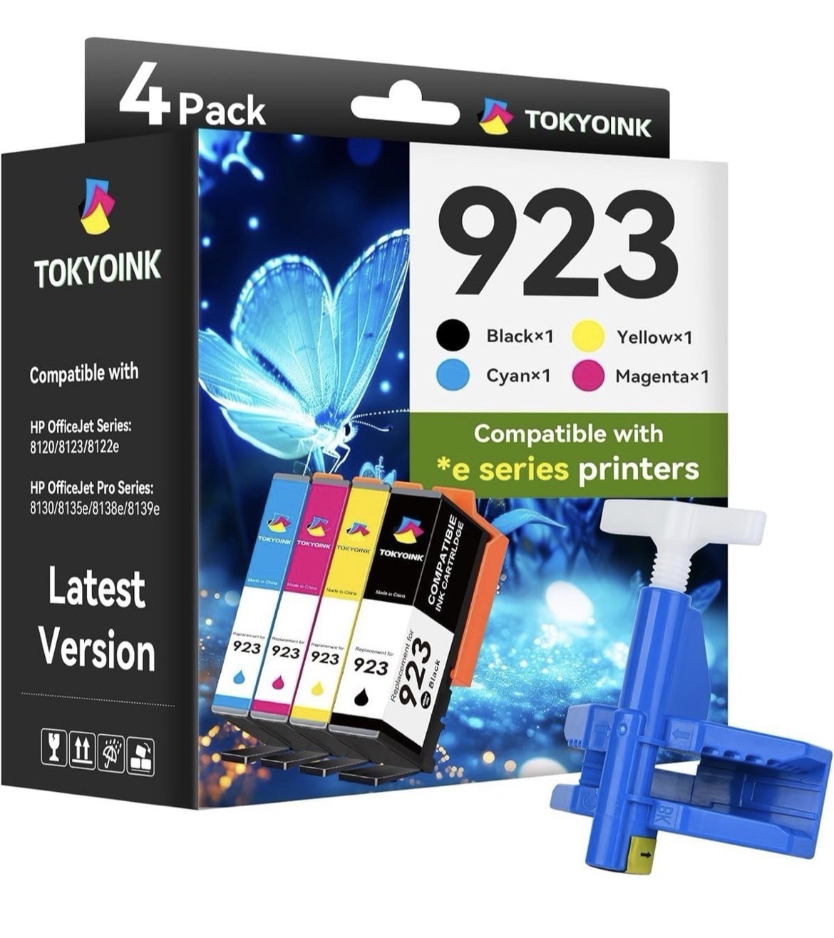 Tokyoink 923 Ink Cartridges For HP Printers Compatible For HP 923 Officejet Pro 