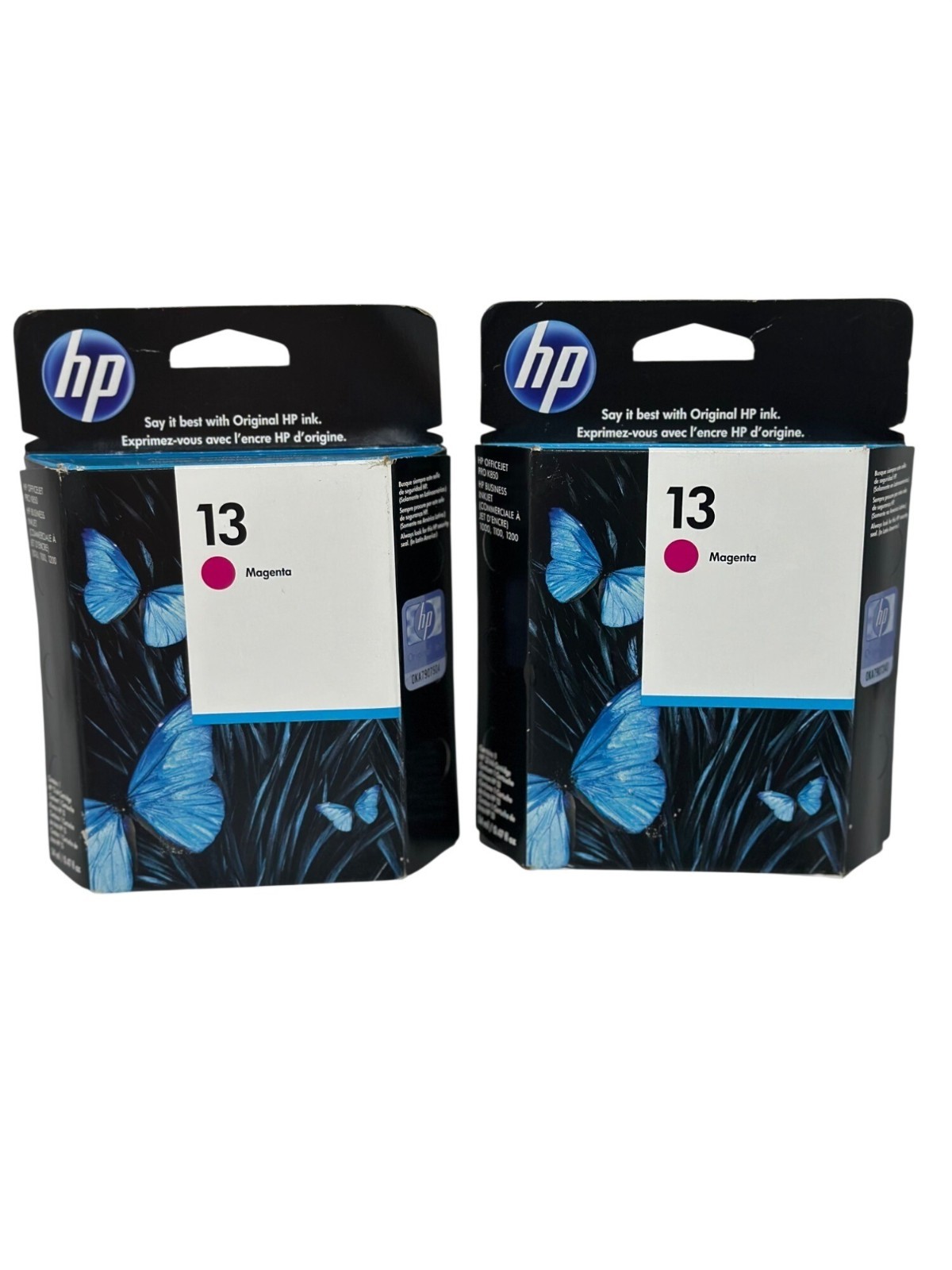 HP 13 Magenta Ink Cartridge C4816A Set 2 Genuine HP Officejet Pro NEW Printing