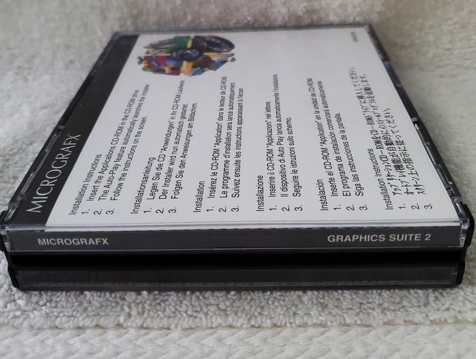 Vintage Micrografx Graphics Suite 2 (1997) 4 Disc In Case
