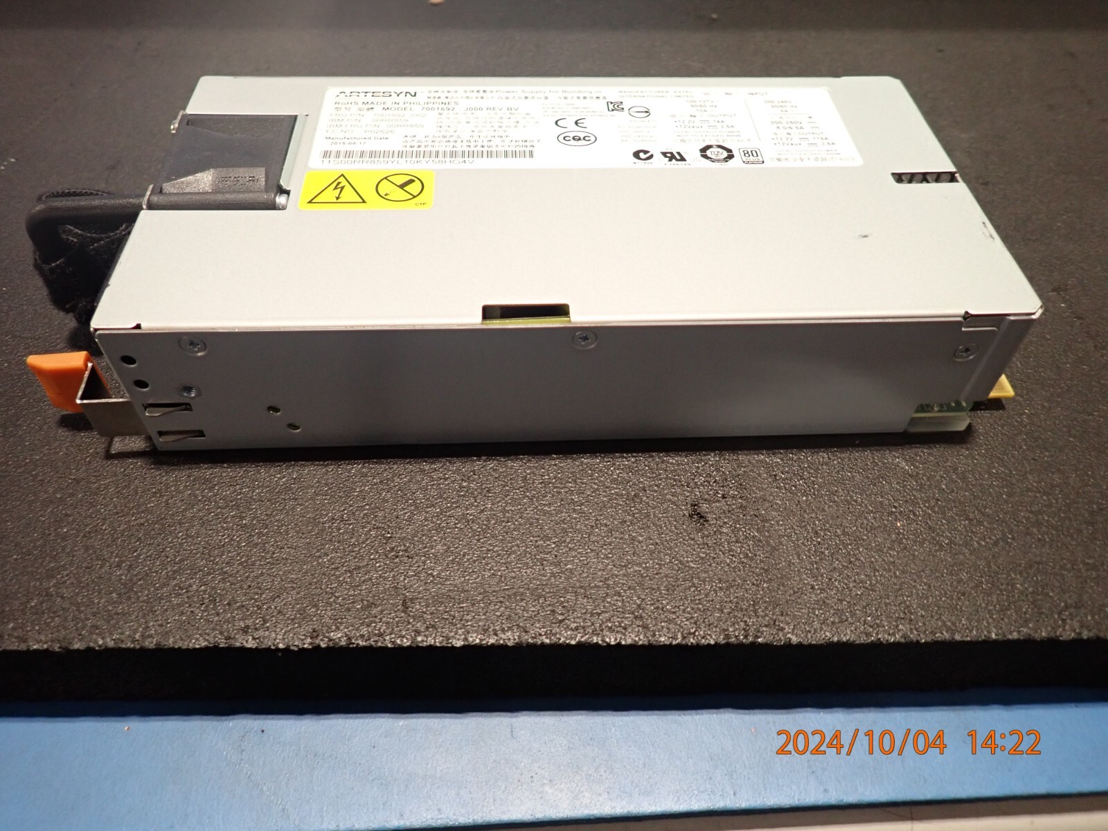 IBM 00RR859 1400W 8286-41A Power S814 8284-22A High Efficiency Power Supply