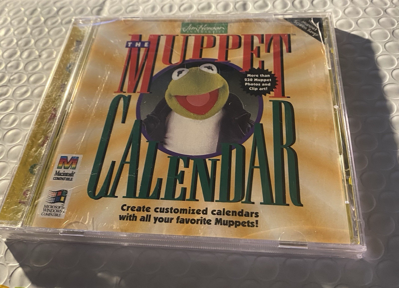The Muppet Calendar PC Windows and or Mac Software 1995 NEW Sealed.