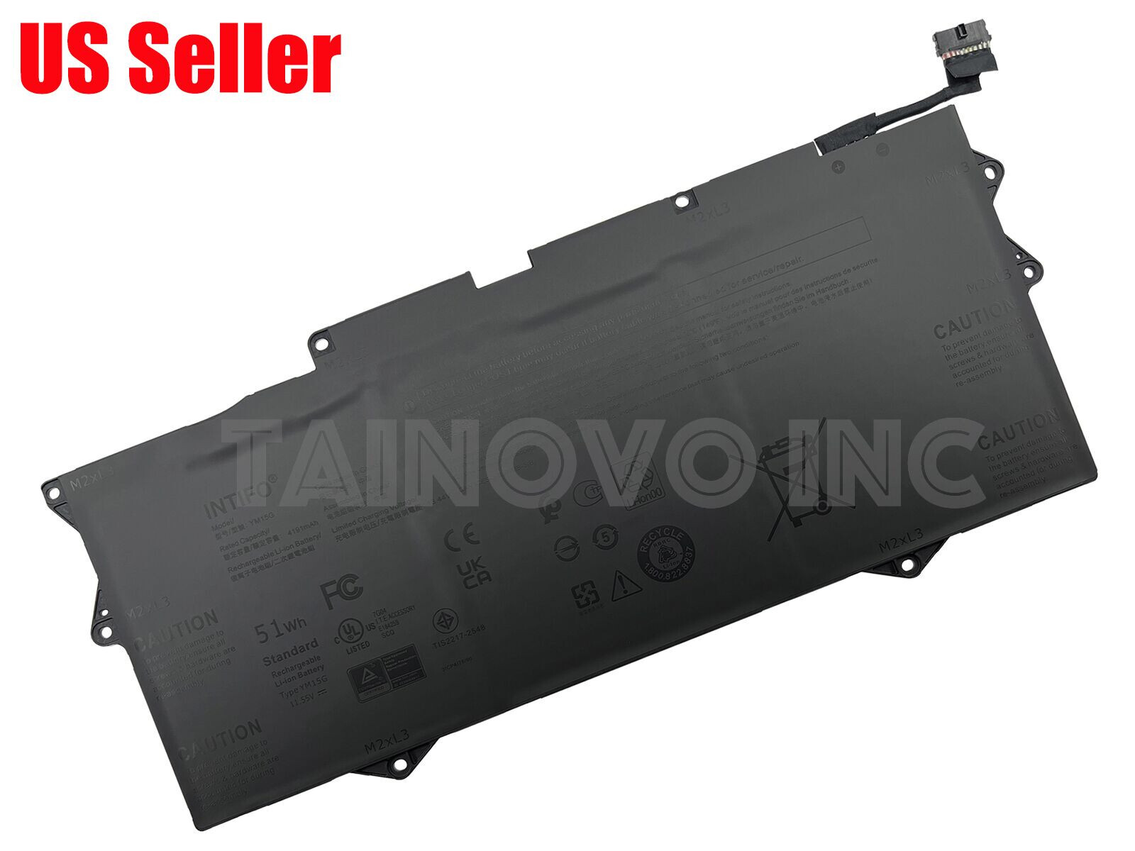 New YM15G Battery for Dell XPS 13 9315 Series [Not for 9315 2-in-1] G9FHC 0W6D4H