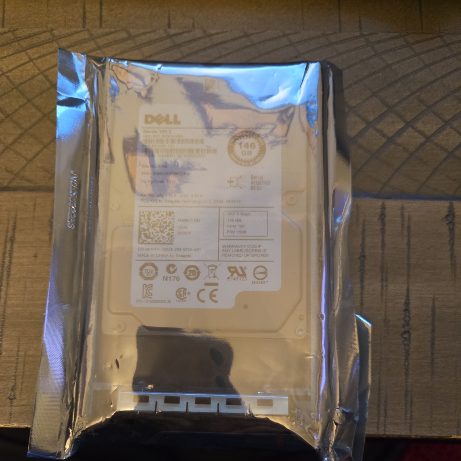 Dell OEM Savvio 15K.3 HDD Harddrive 146GB SAS 6 Gbps 15K RPM Dell ST9146853SS