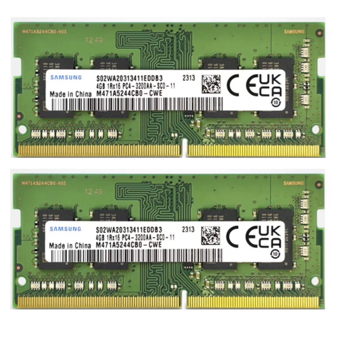New Samsung 8GB 2X4GB DDR4 3200MHz PC4-25600 SODIMM Memory Ram M471A5244CB0-CWE