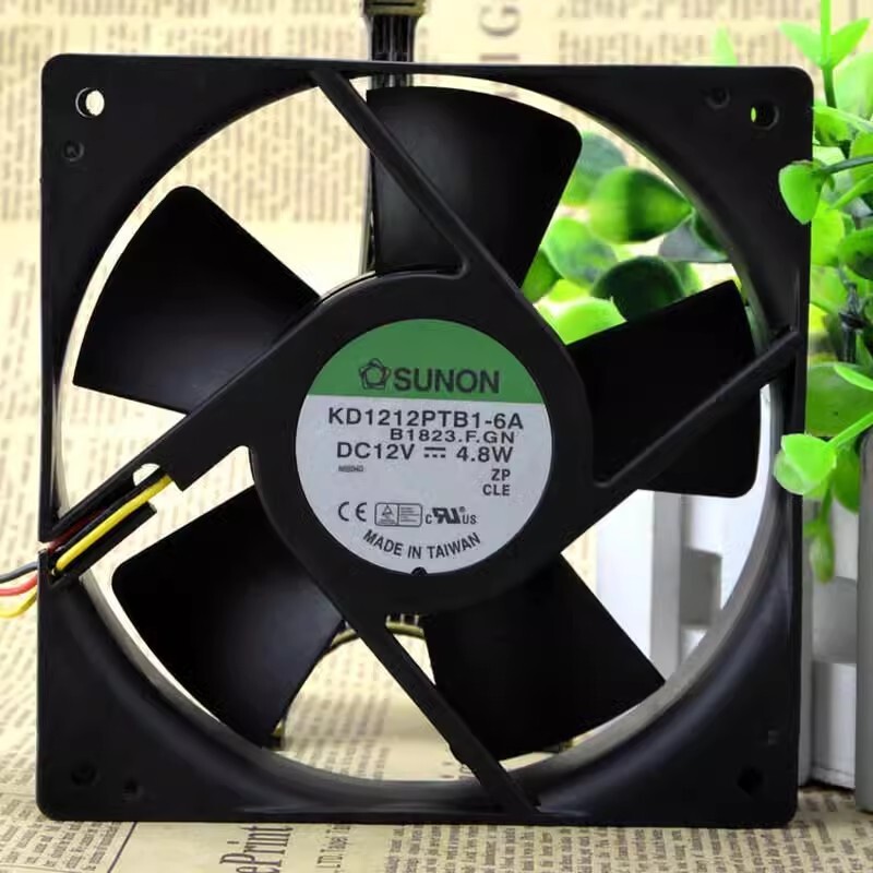 SUNON KD1212PTB1-6A DC 12V 4.8W 12025 12CM 3-wire cooling fan