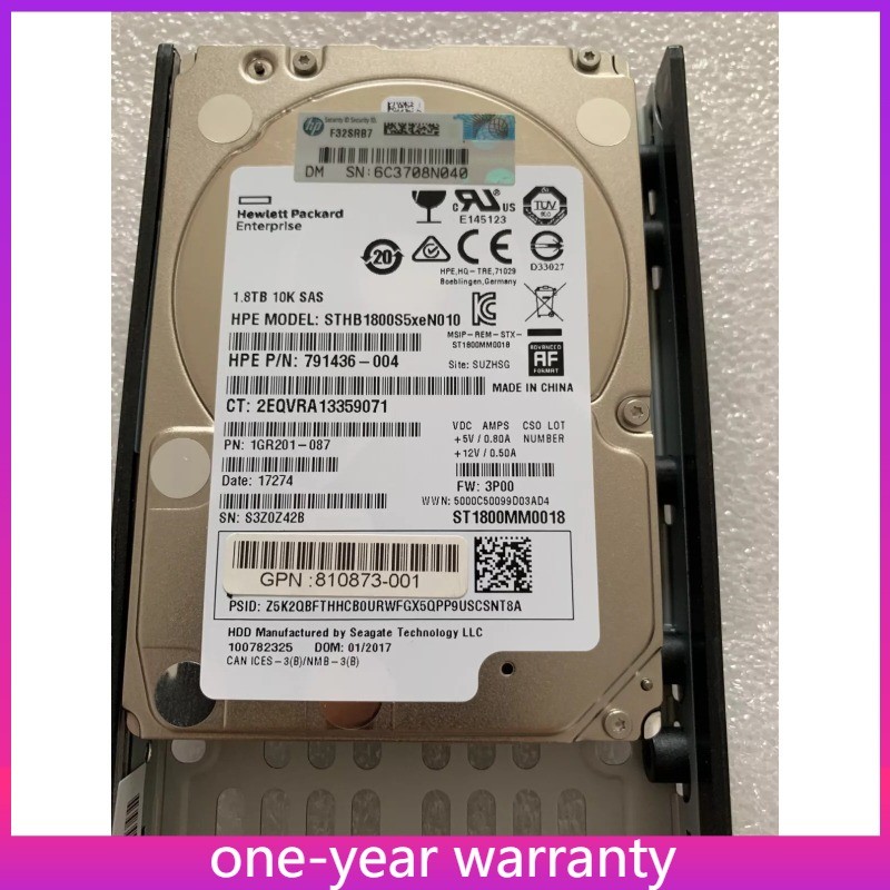  840462-001 K0F26A HP 3PAR 1.8TB SAS 10K 12Gb/s 2.5'' Hard Drive HDD New