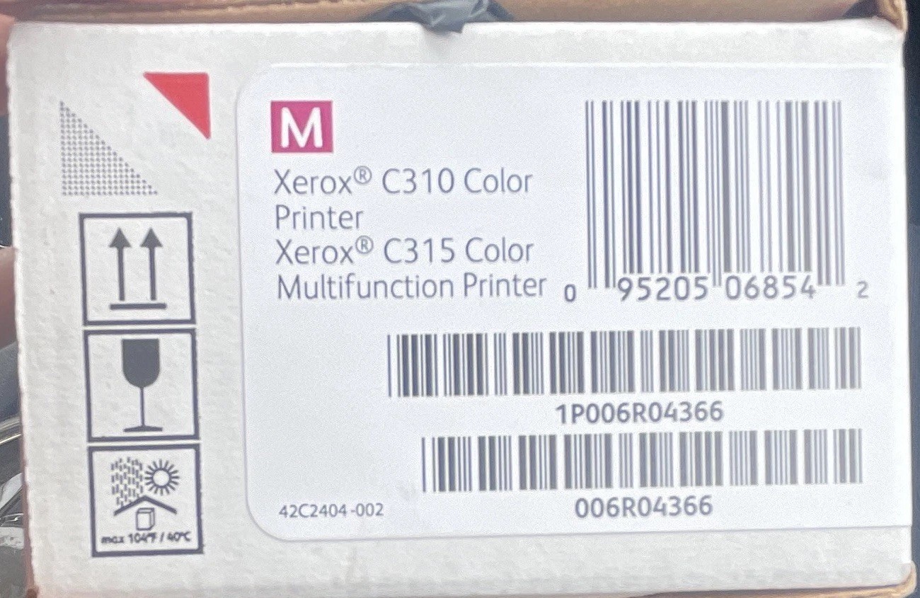 Xerox 006R04366 High Yield Magenta Laser Toner Cartridge for C310/C315