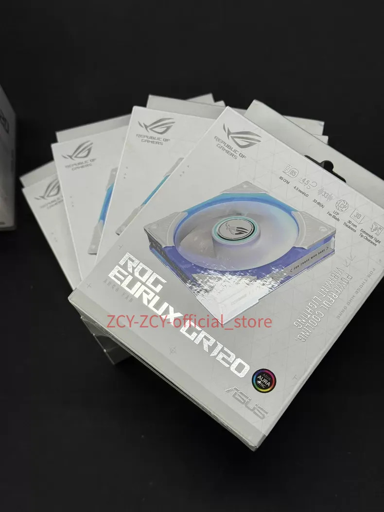 1 pcs Asus ROG EURUX GR120 White positive case fan