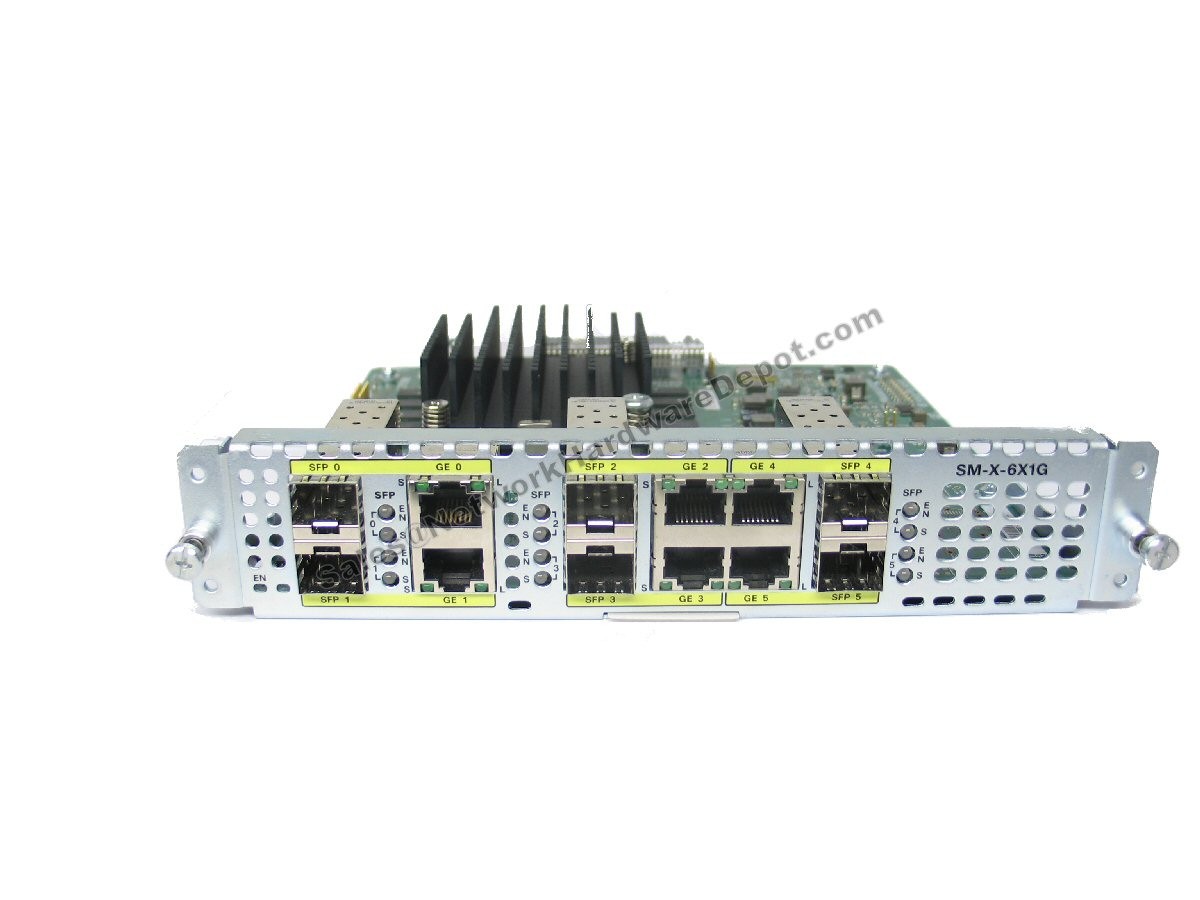 Cisco SM-X-6X1G 6-Port GE Dual Mode RJ45/SFP Module - 1 Year Warranty