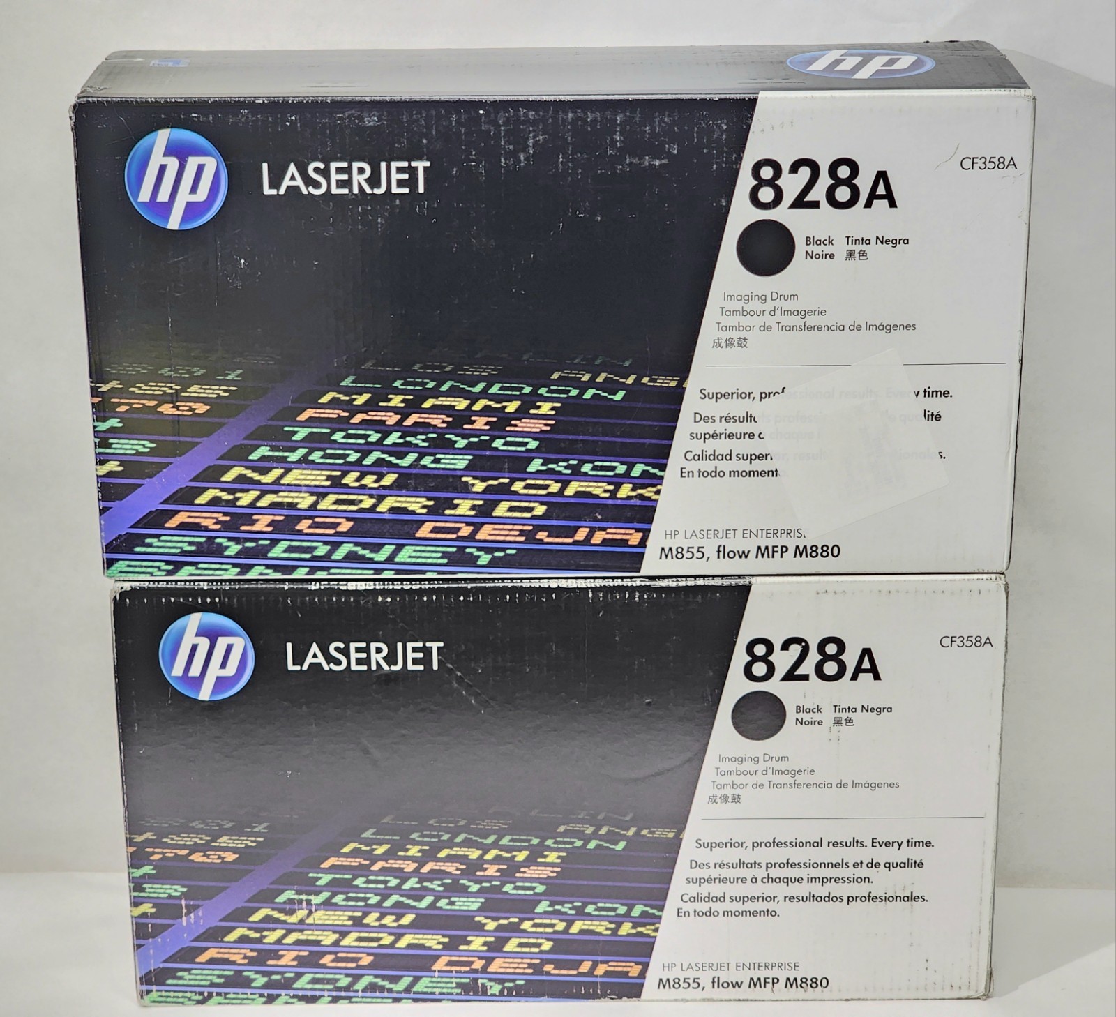 Lot of 2 Genuine HP 828A CF358A Black Imaging Drum OEM Original 2017 2018