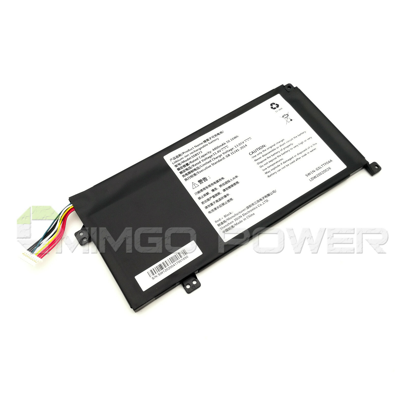 New Genuine SSBS73 OEM Battery for Mechrevo S1 Pro-01/02 S2 MX350 LDW19050065