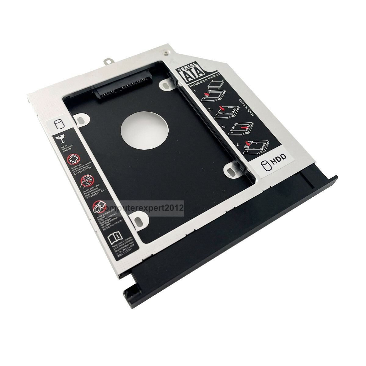 Bezel 2nd HDD SSD hard drive Caddy Metal Bracket For Acer Aspire E5-572G E5-572