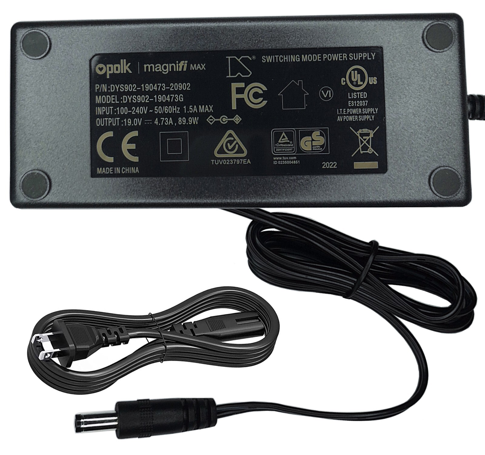 OEM Polk 19V 4.73A AC/DC Adapter DYS902-190473G for MagniFi Max AM8214 AM8215