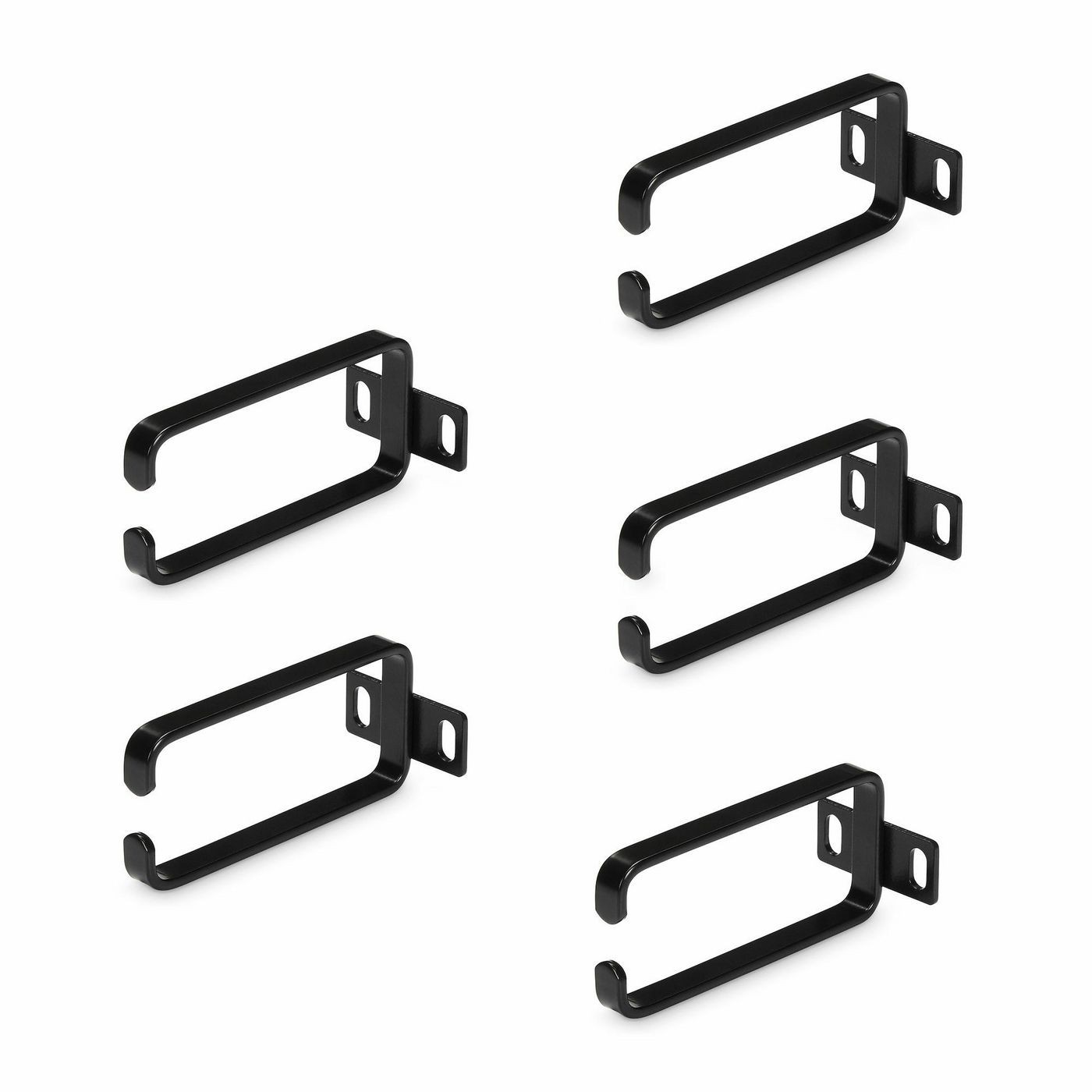 StarTech.com W129039352 CMHOOK1UN5PK 5-Pack 1U Vertical Cable Management D- ~E~