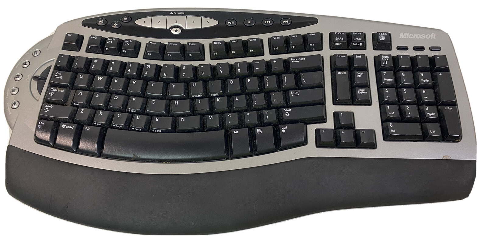 Genuine Microsoft Wireless Comfort Keyboard Model #1027, Without Receiver