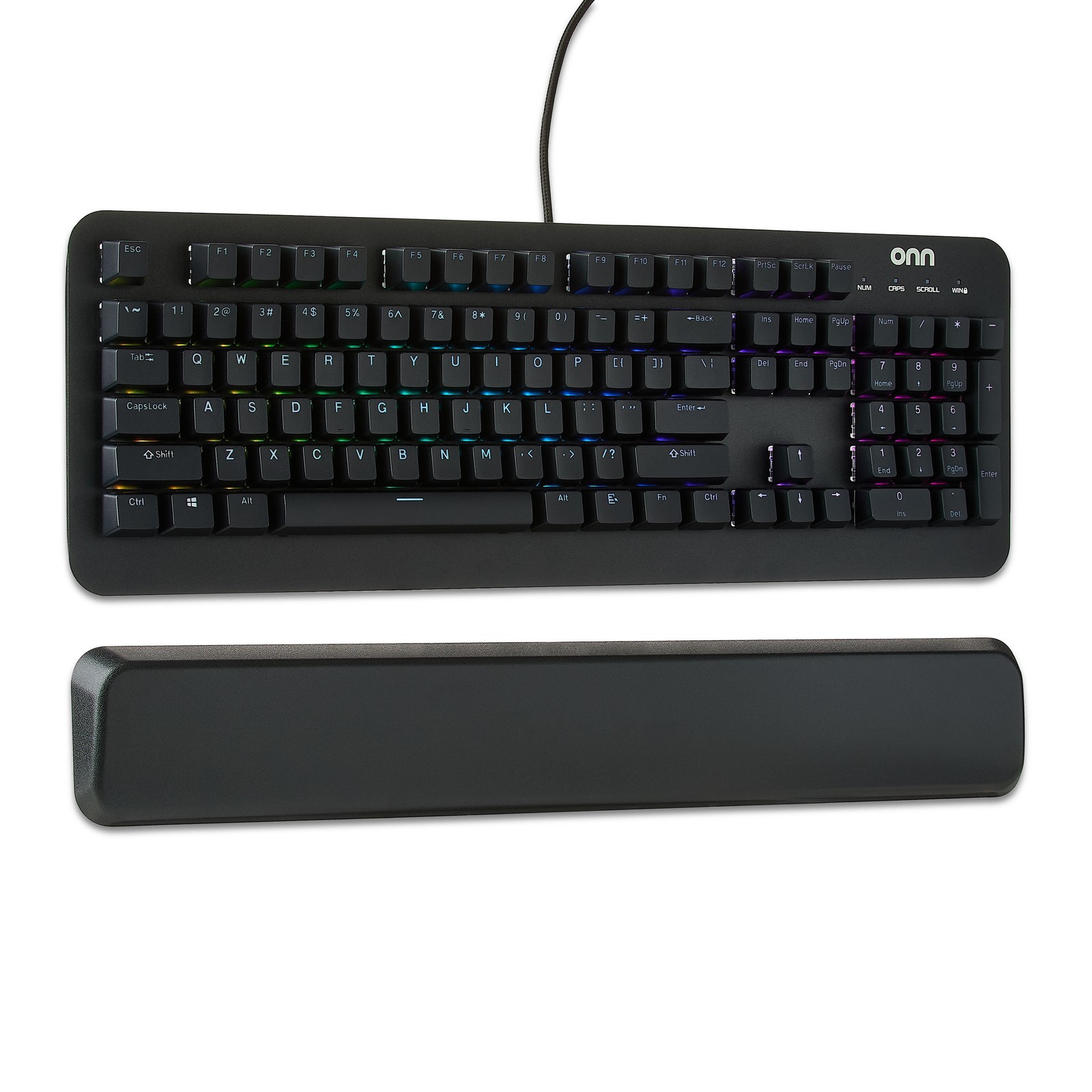 Gaming Mechanical Keyboard with Blue Switches, Adjustable 16.8M LED Lighting,...