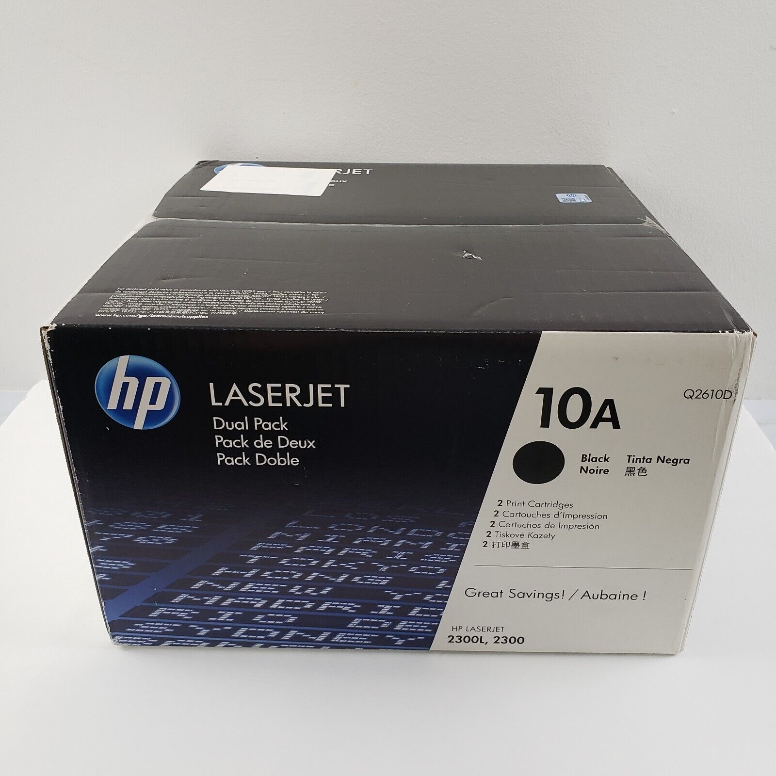 HP 10A Dual Pack Black LaserJet Toner Cartridge Q2610D OEM Sealed NEW Lot DD