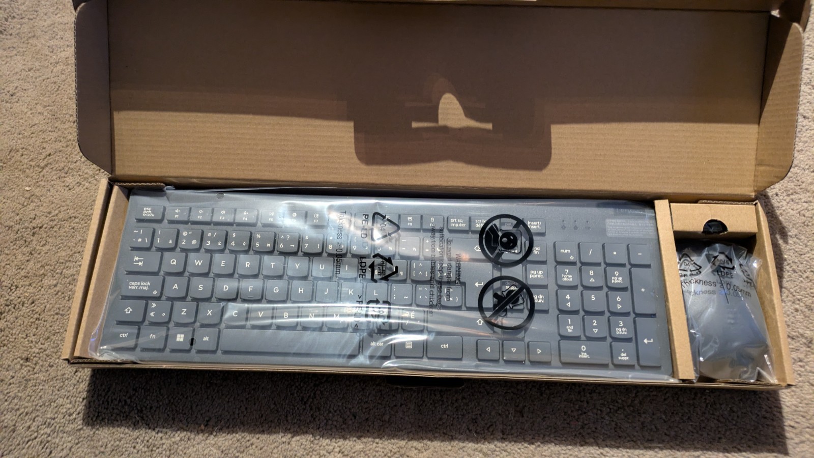 Lenovo KB202W MA203W RG30 Essential Wireless Keyboard & Mouse Combo Gen 2