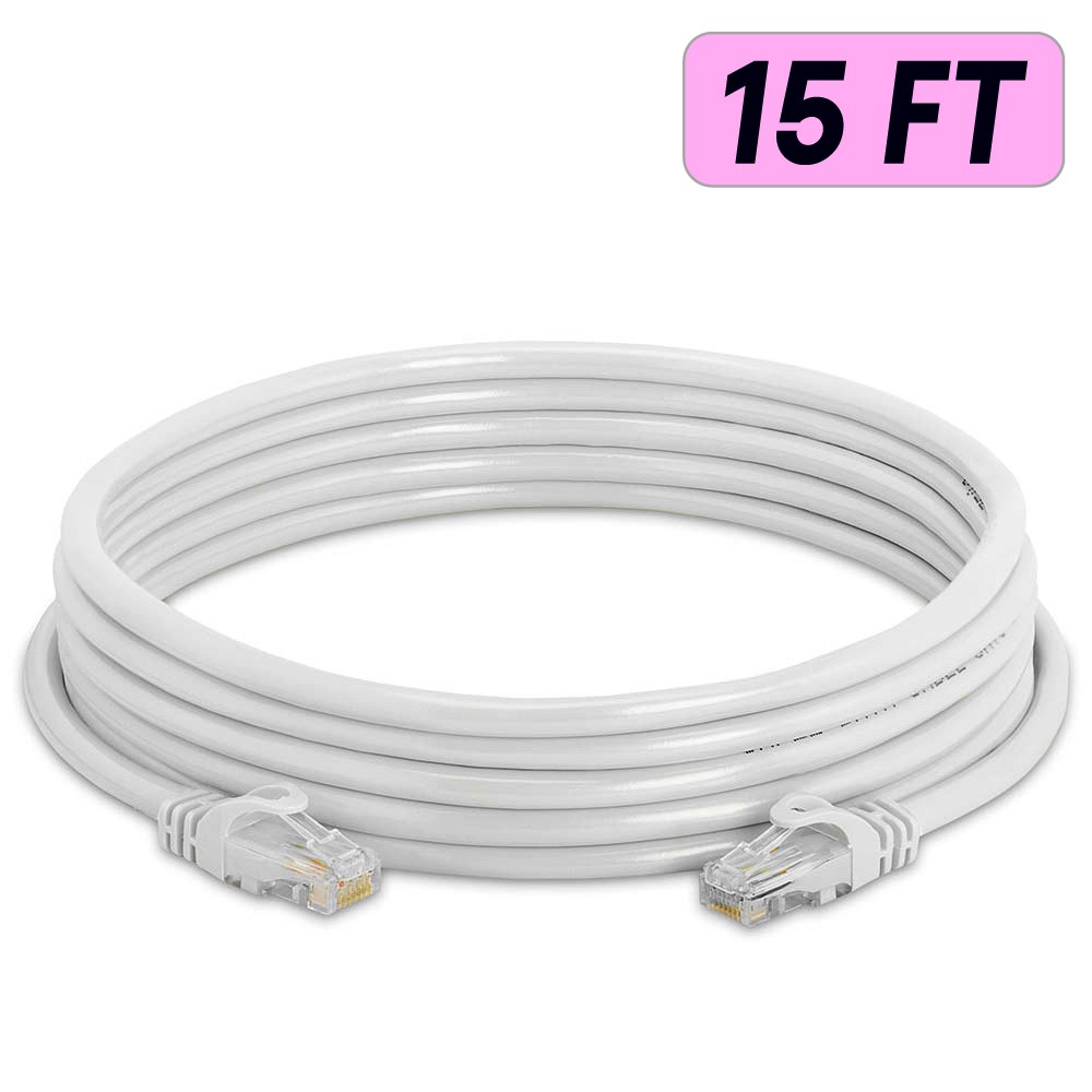 10 x Cat 6 Patch Cord White Cat6 Cable Ethernet RJ45 Connectors Internet Wire
