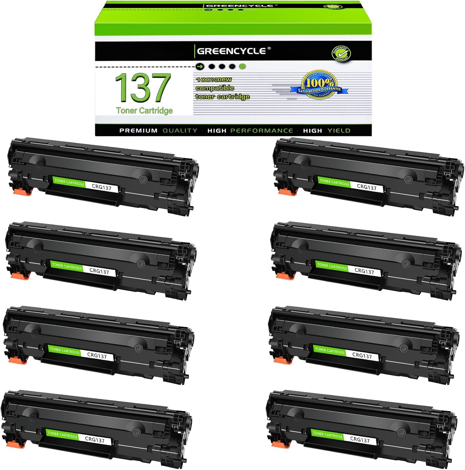 8PK CRG137 Toner For Canon 137 Toner Cartridge ImageClass D570 MF232w MF242dw