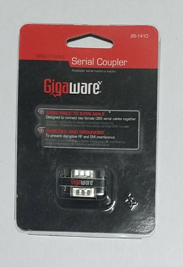 Gigaware Male-to-Male D89 Serial Coupler 26-1410 New In Package - New